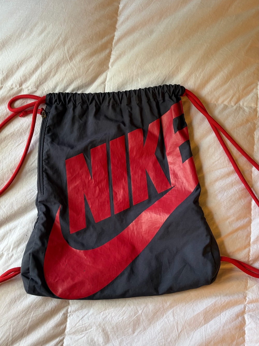 Nike Navy & Red Drawstring Sport Sack